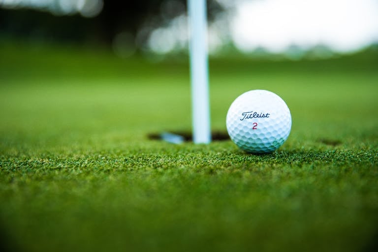 Close-Up Photo of Golf Ball